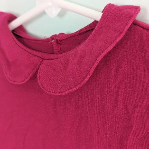 KicKee Pants Bamboo Long Sleeve Peter Pan Collar Tee – Raspberry Pink – Size 3T - Picture 5 of 9